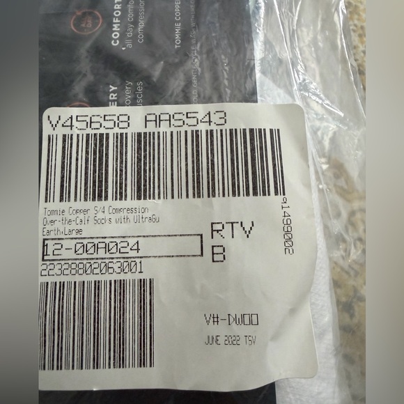 Tommie Copper Over the Calf Compression Socks sz Large